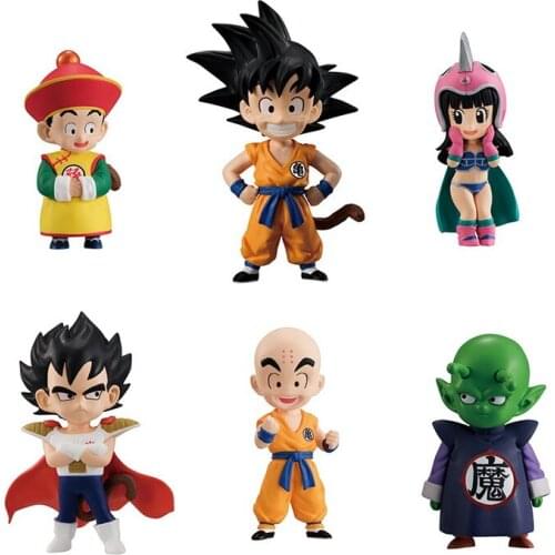BANDAI Dragon Ball Action Figure Adverge Ex Cashapou Series Kuririn Android17 Gotenks Childhood Decoration Model Toy