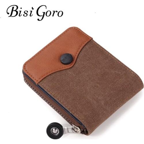 Bisi Goro 2019 Women Wallet Short Wallets Women Purse Female Bags Coin Purse Cute Small Wallets Short Print Canvas Card Holder