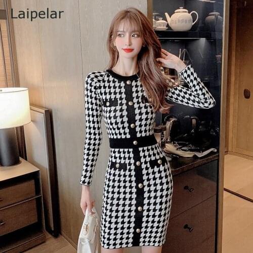 Модные платья в клетку Laipelar China At AliExpress
