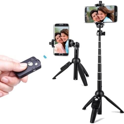 Yunteng Wireless Selfie Stick Tripod Monopod with Bluetooth Remote Shutter Universal for iPhone XS X 7plus Xiaomi Smartphones