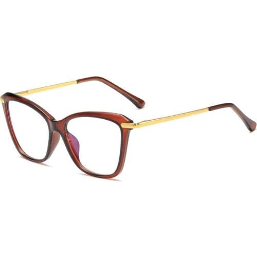 Retro Cat Eye Eyeglasses PC Frame Computer Gaming Spectacles Women Men Blue Light Blocking Gafas Vintage Eyewear Optical Glasses