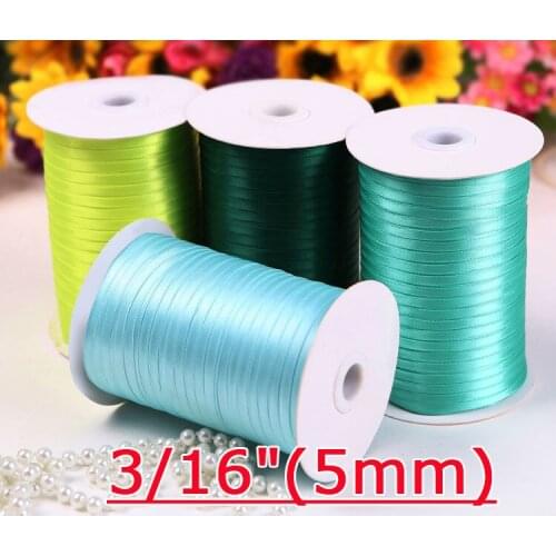 [IuBuFiGo] 3/16"(5mm) Single Face Satin Ribbon DIY Ribbon 300yard/lot Free shipping
