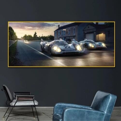 24 Hours Of Le Mans 917k Car Posters Print On Canvas Painting Scandinavian Wall Art Picture For Living Room Home Decor Frameless