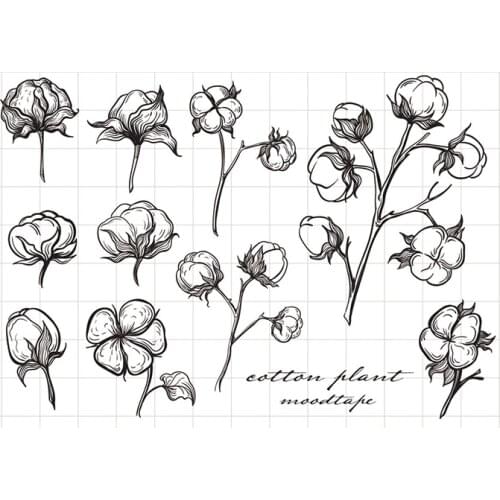 CLEAR STAMPS Cotton DIY Scrapbook Card album paper craft silicon rubber roller transparent stamps