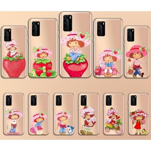 Strawberry Shortcake and Dora cute girl Phone Case Transparent for Huawei P honor 8 10i 20 30 40 smart 2019