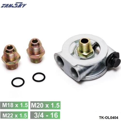 OIL COOLER FILTER SANDWICH PLATE THERMOSTAT ADAPTOR TK-OL0404