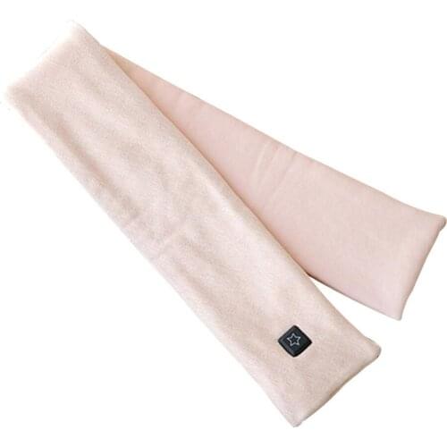 Winter Electric Heating Scarf Unisex Fashion Soft Warm Scarfs Solid Color Plush Collar Neck Warmer USB Heating Scarf 2020