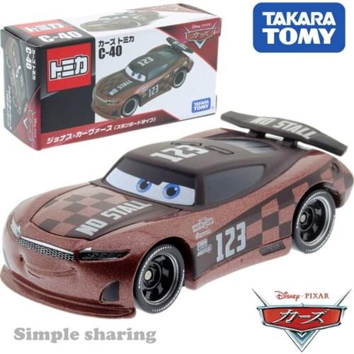 Takara Tomy Disney Cars Tomica C-40 Jonas Carthus Standard Type Hot Pop Kids Toys Motor Vehicle Diecast Metal Model Collectibles