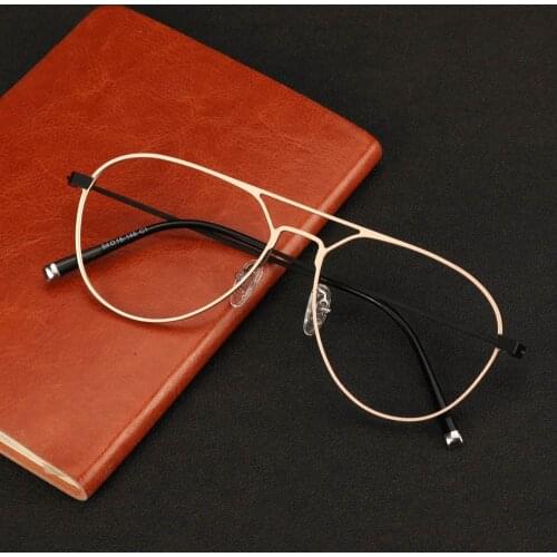 Ultralight ALMG Pilot Glasses Frames Fashion Big Eyewear Unisex Myopia Frames Oversize Flexible Optical Spectacles