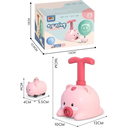 NEW Power Balloon Launch Tower Toy Puzzle Fun Education Inertia Air Power Balloon Car Science Experimen Toy for Children Gift