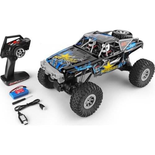 Wltoys 104310 RC Car 1/10 Climbing Car 4WD Dual Motor RC Buggy Off Road 2.4G Remote Control Car Gift Toy for Kids RTR