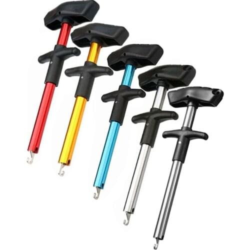 AS 1PC Portable Fishing Hook Remover 17cm24.3cm Aluminum Hook Decoupling Device Squeeze-Out Hooks Separator pesca Fishing Tool