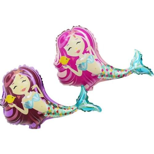 10pcs Mini Mermaids Princess Party Foil Balloons Happy Birthday Baby girl Party Decor Air Balloons Children Classic Toys Globos