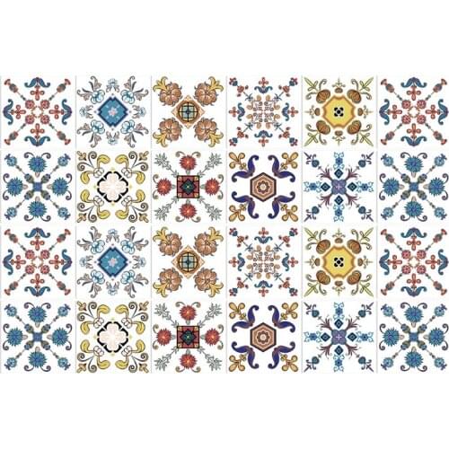 R7RC 10pcs Self-Adhesive Wall Tile Decals Peel Stick Floor Staircase Stickers Kitchen