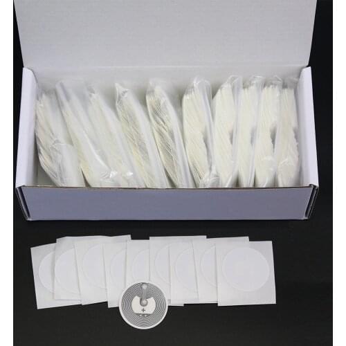 100pcs Ntag216 NFC Tags 13.56MHz ISO14443A NFC Sticker NTAG213 25mm All NFC Phone Available Adhesive Labels 10/50pcs RFID Token