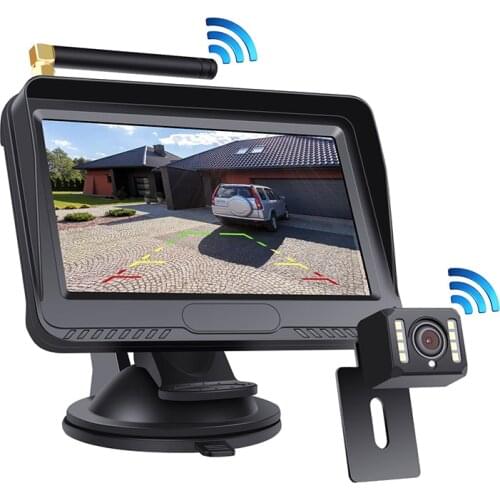 1024x600 High Definition AHD Wireless Truck DVR 7" Monitor Night Vision Reverse Backup Recorder Camera For Bus/Rv/Van/Camper