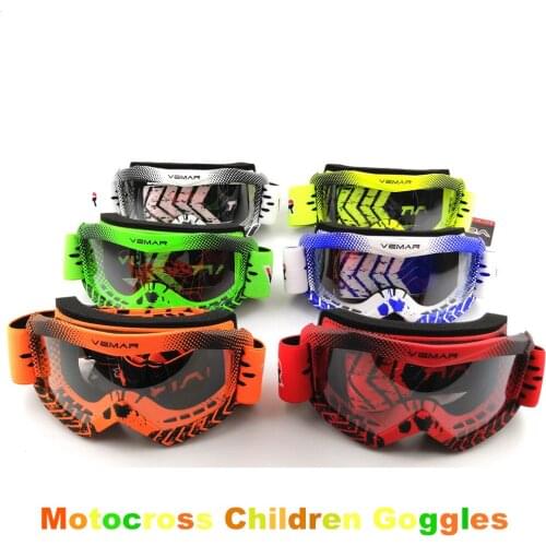 2020 New Motocross Goggles Children MTB ATV Carting Racing Glasses Motorcycle Helmet Glasses Clear Lens Kids Eye Protection Gear
