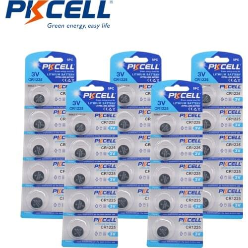 25pcs Infrared Forehead bady CR1225 3V Lithium Battery button Coin Cells Batteries LM1225 BR1225 ECR1225 KCR1225 CR 1225