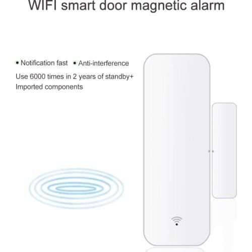 2x Smart Life Alexa Tuya WiFi Door Open / Closed Detector sensor magnetic contacts alarm Door Window Entry Burglar Alarm sensor
