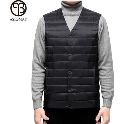 Мужские пуховые жилеты Asesmay China At AliExpress