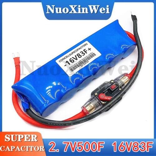 Automobile super capacitor 16V83F battery capacitor bank automobile starting electric ballast2.7v500f