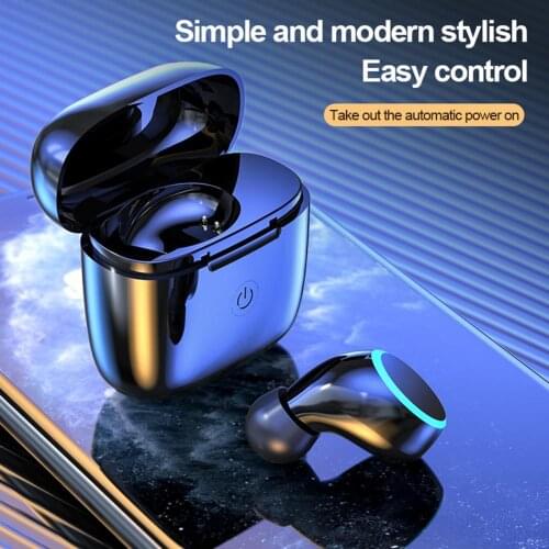 Bluelans Waterproof Single In-Ear Bluetooth 5.0 Wireless Earphone with Microphone HiFi