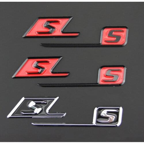 Letters S Badge Trunk Emblem sticker For Mercedes Benz AMG SAMG GLC GLE C63s E63s CLS63s S63s GLE63s GLC63s GLS63s Car accessori
