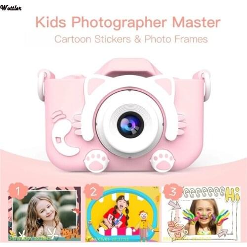 1080P Mini Cute Kids Digital Camcorder Video Camera Toys Built-in Games for Children Toddler Christmas Birthday Gifts Camera