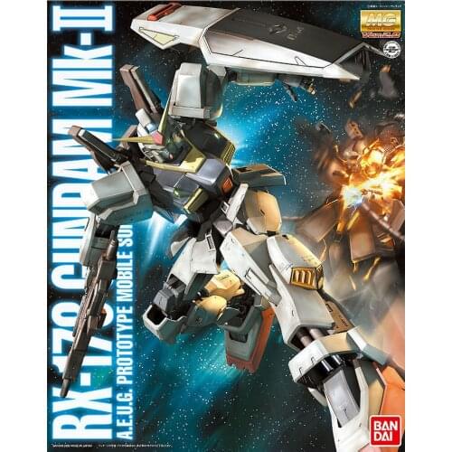 BANDAI GUNDAM MG 1/100 MK-2 RX-178 Ver.2.0 Gundam model kids assembled Robot Anime action figure toys