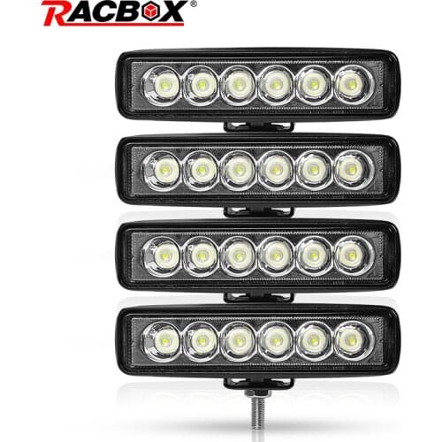 6inch LED work light bar 18w Spot Beam Spotlight running Fog lights Headlights For UAZ ramp Jeep Moto Offroad 4x4 ATV niva SUV