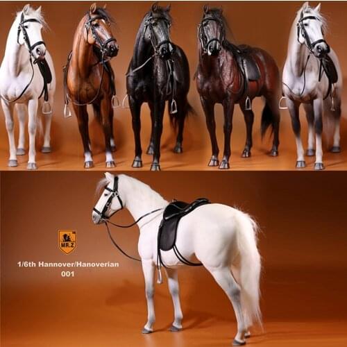 1/6 soldiers figure Horse model warhorse high 33cm Birthday gift resin model toy