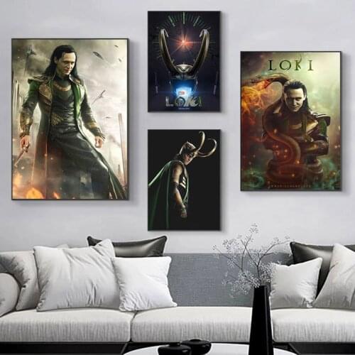 Canvas Painting Marvel TV Series Loki Tom Hiddleston Propaganda Posters and Prints Wall Art Pictures for Living Room Home Decor