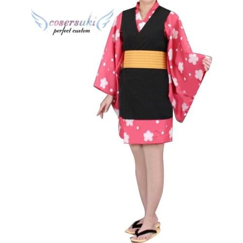 Demon Slayer: Kimetsu no Yaiba Makomo Cosplay Carnaval Costume Halloween Christmas Costume