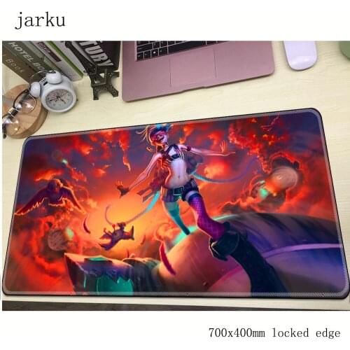 Jinx mousepad gamer 700x400X3MM gaming mouse pad large Aestheticism notebook pc accessories laptop padmouse ergonomic mat