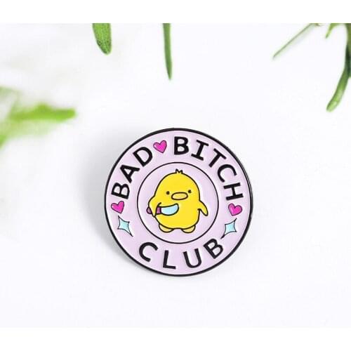 Personality Music Club Enamel Pin Small Yellow Duck Exquisite Brooch Cute Fashion Dog Animal Badge Backpack Shirt Collar Pin