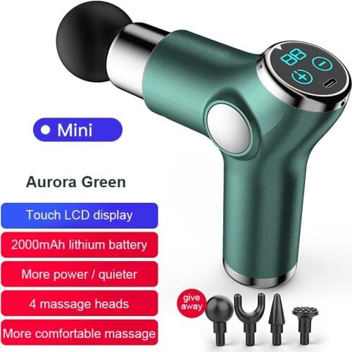 Fascia Gun LCD Display Massage Gun Professional Deep Muscle Massage Pain Relief Body Relaxation Facial Gun Fitness FG001-1