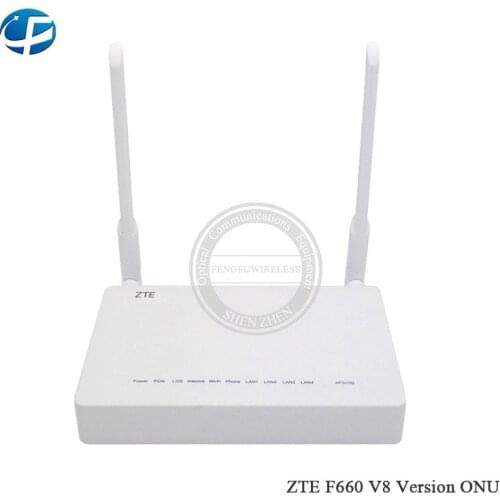 20PCS ZTE Wireless GPON ONU F660 V5 V6 With 1G 3FE WIFI Port , English Version