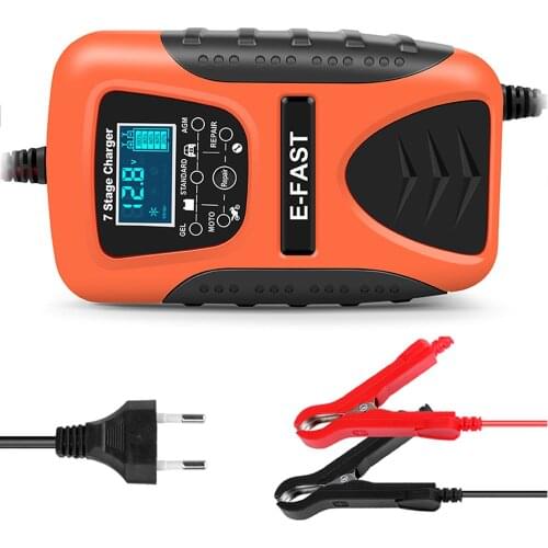 2021 New Car And Motorcycle Repair Charger Accessories Cross-border Portable Red 12V7 Segment Multi-battery Lead-acid Battery