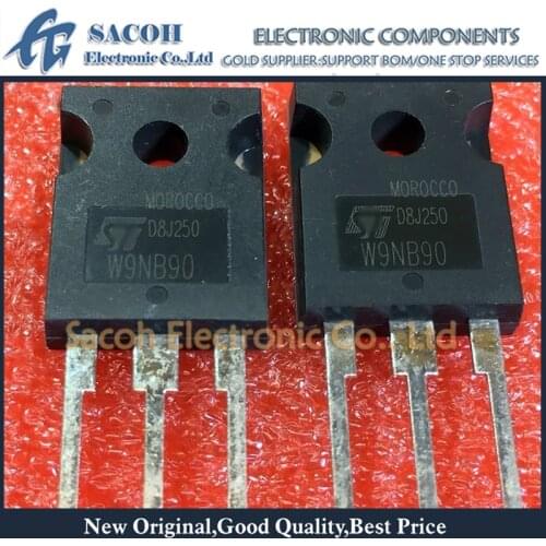 Free Shipping 10Pcs STW9NB90 W9NB90 STW9NB80 W9NB80 TO-247 9A 900V N-ch Power MOSFET