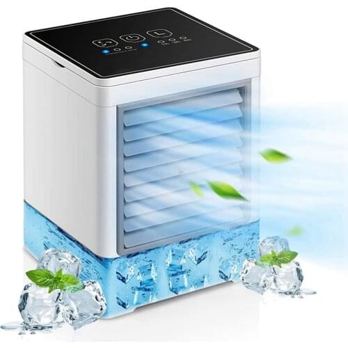 Portable Air Cooler,3-In-1 Mini Evaporative Cooler Personal Air Cooler,3 Fan Speed,Desktop Cooling Fan for Home, Office