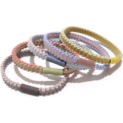 Sainmax 10 pcs/lot Hot sale colourful lace hair ties for women and girls high elastic hair bands Kawaii Accessories Fashion