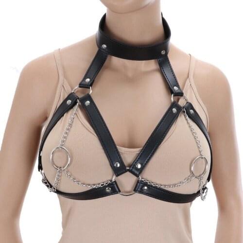 Bdsm Sexy Lingerie for Women Leather Garter Belt Stockings Body Buttocks Bondage Harness Adult Toys Mask Juguetes Sexul3s Sexo