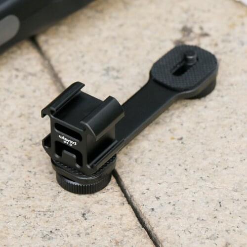 3 in 1 Hot Shoe Mount Adapter Converter Microphone MIC Stand Bracket