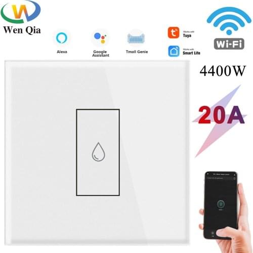 Tuya Wifi Water Heater Smart Switch 20A Boiler APP Remote Control EU Touch Button ONOFF Electrical Timer Voice Google Home Alexa