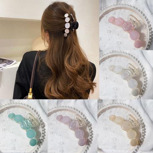 Ruoshui Acetate Hairpin Hair Claw for Woman Hair Clips Hair Accessories Headwear Barrettes Ornaments Hairgrip Hairband Hair Crab