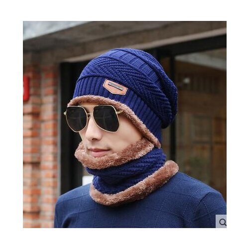 2020 Winter Hat Boys Warm Baggy Hat Men Cotton Cap Women Hat Thick Bonnet Skullies Beanie Soft Knitted Beanies