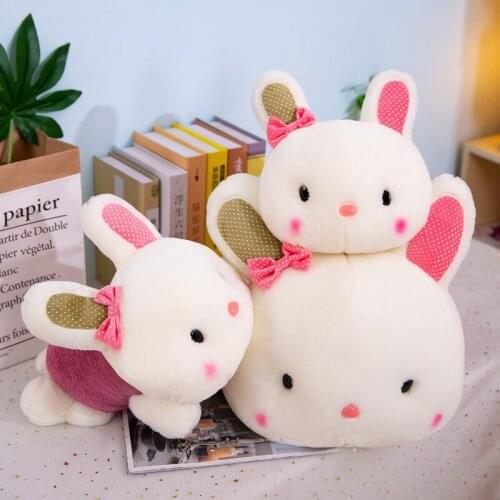 Zqswkl 40/55cm plush toy cute rabbit stuffed children toys anime pillow hugs for girls birthday gift kids soft toy kawaii plushe