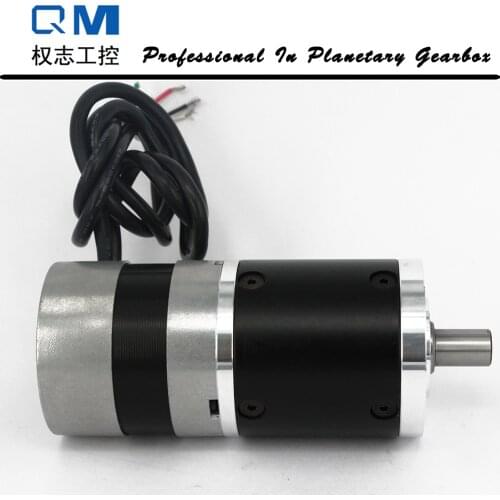 Nema 23 60W 24V gear brushless dc motor with planetary reduction gearbox ratio 30:1