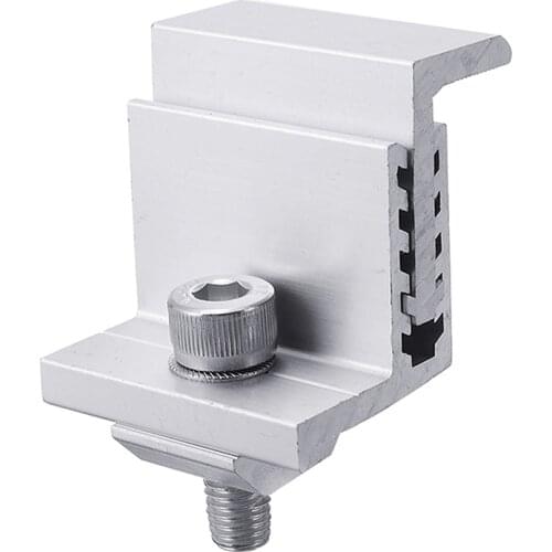 1Pc 35-55mm Adjustable Clamp Solar Panel Mounting Bracket Stand Wide Photovoltaic Support Solar System Accessories