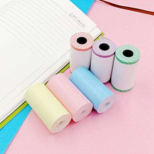 3 Rolls Colorful Thermosensitive Printing Paper Applicable Models For Meow P1 and Ericsson A6 Printer